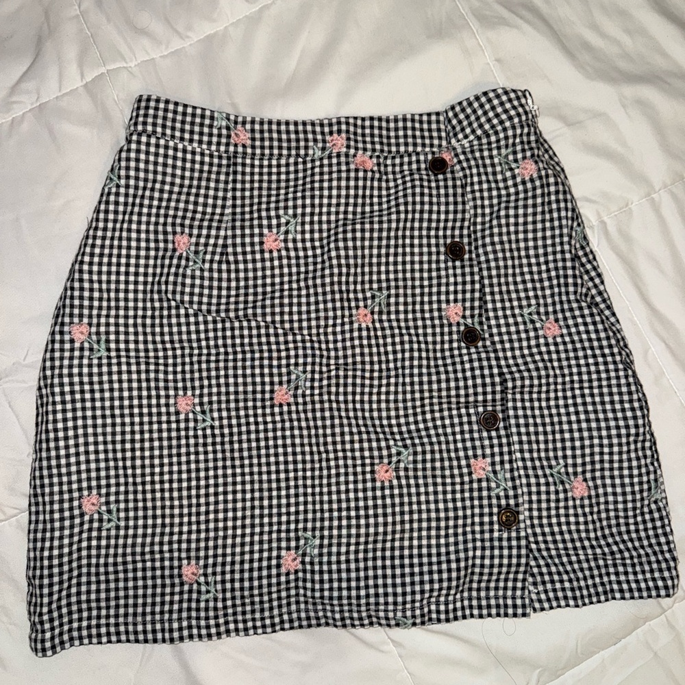 Molly Green Black and White Mini Skirt